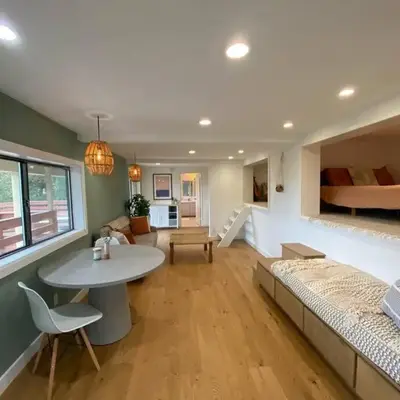 Apartment with Private Deck & Mountain Views