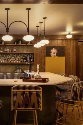 a kitchen with a large table and chairs at The Richland in Orange