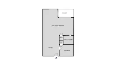 a proposed floor plan of a proposed house at Hollywood studio w pool concierge nr shops LAX-1088 in Los Angeles