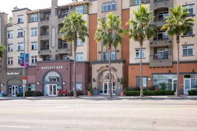 an empty street in front of a building at Playa del Rey 1BR w Gym WD Pool nr LAX Beach LAX-147 in Los Angeles