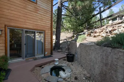 a backyardificialificialificialificialificialificialificialificialificialificialificialificialificialificial at Amazing Grace - Zen mountain retreat with lake views in Fawnskin