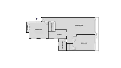 a floor plan of a house at Westwood 2BR nr Westwood Village LAX-902 in Los Angeles