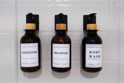 a group of three bottles of honey in a refrigerator at Huge luxury loft for enjoying in Los Angeles