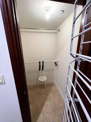 a room with a ladder and a room with a shelf at Holiday at Halliday in Los Angeles