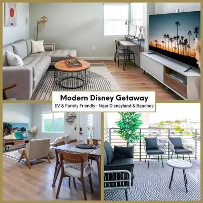 Cozy Luxe Unit Near Disneyland - Sleeps up to 10! EV Friendly & King Bed