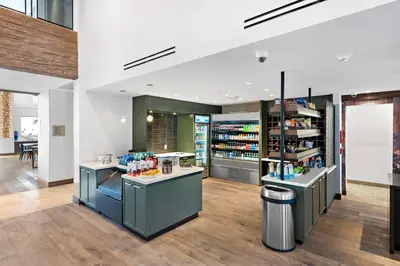 a store with two counters in a room at Home2 Suites By Hilton Big Bear Lake in Big Bear Lake