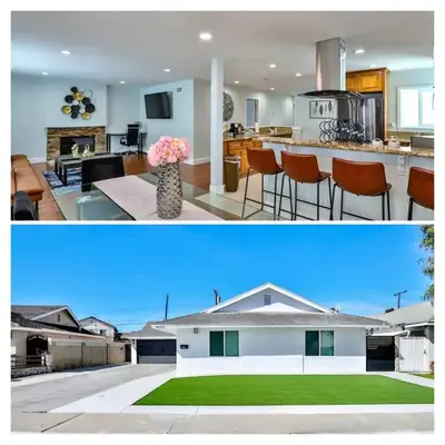 H&H Modern Lux 4BD 1 King Suite 3 Queen SoCal Disney