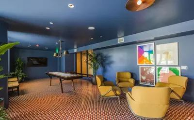 a hospital waiting room with a piano and chairs at Inglewood 1br w sundeck clubhouse nr shopping LAX-1160 in Inglewood