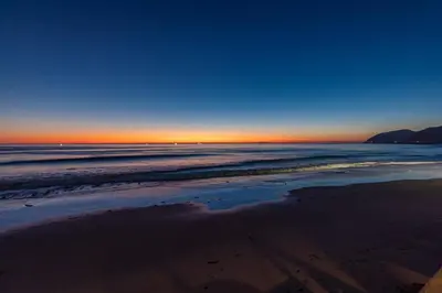 a view of the beach at sunset at Malibu Best Kept Secret in Malibu