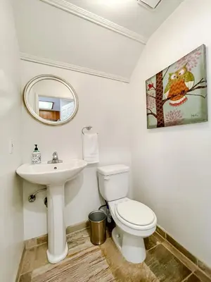 a bathroom with a toilet and a sink at *WEHO/Beverly Hills* Luxury 2BD/2.5BA + Balconies in Los Angeles