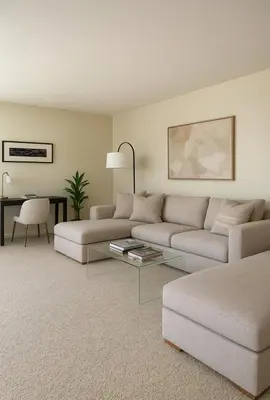 a living room with a couch and a table at Partial Ocean View Steps to the Pier in Los Angeles