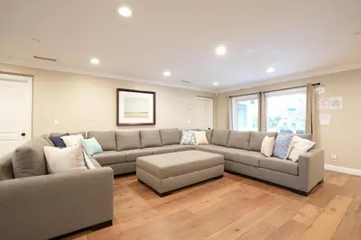 a living room with a couch and a table at Destination #31 in Anaheim