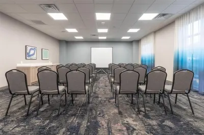 a room with a row of chairs and a whiteboard at Hampton Inn By Hilton Santa Clarita-Valencia in Santa Clarita