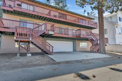 a house with two decks and a garage at BROWNIE'S DEN #2205 in Big Bear Lake