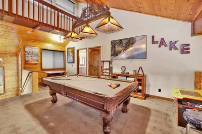 a billiard room with a pool table at Luxury lodge #1888 in Big Bear Lake
