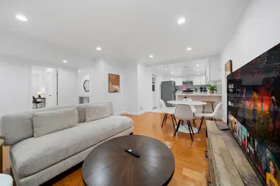 a living room with a couch and a table at # Marbella Lane - Serene & Spacious 3BR Haven in West Covina
