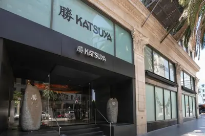 a store front of a building with a sign on it at Brentwood Studio w Pool nr UCLA Whole Foods LAX-290 in Los Angeles
