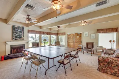 a large living room with a table and chairs at Redlands Home with Community Perks 1 Mi to Downtown in Redlands