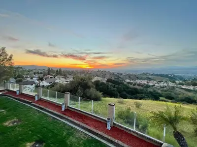 a view of a city from a house at Top of the World Anaheim View Home in Anaheim