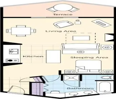 a floor plan of a small apartment with at Beautiful Resort in Harbortown Point ST near Marina Park in Ventura