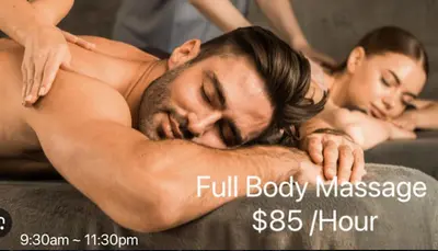 a man and a woman getting a massage at Party House Heaven in North Hollywood