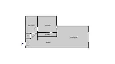 a schematic diagram of a laboratory withium at Blueground Long Beach pool gym nr groceries LAX-1256 in Los Angeles