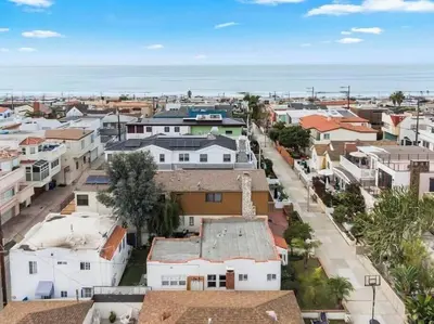an aerial view of a city with buildings at Sea View, Flower Garden, AC, WD, Renovated in Hermosa Beach