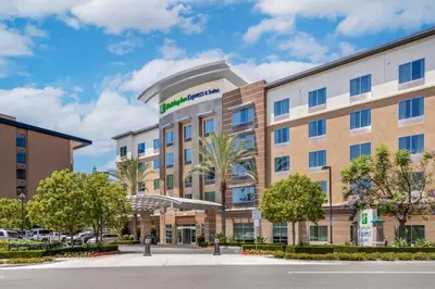 an exterior view of a hotel at Holiday Inn Express & Suites Anaheim Resort Area by IHG in Anaheim