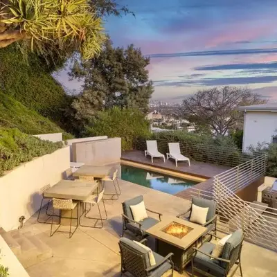 Kings Road West Hollywood Luxury Pool Views Firepit Modern Design