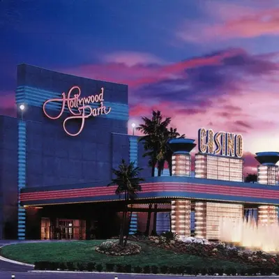 a rendering of the hollywood park resort at night at Sofi LAX Clippers Stay in Inglewood