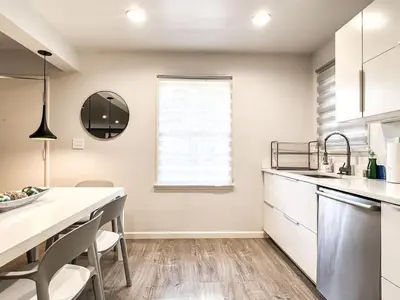 a kitchen with a sink and a counter top at Relax and Play, 2BR Close to SoFi, LAX - SH1-LAD in Los Angeles