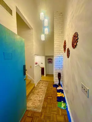 a hallway of a house with a childs play area at Warm nest Rancho Cucamonga in Rancho Cucamonga