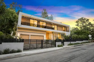 a house on the side of a street at Hutton Modern in Beverly Hills