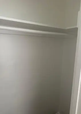 a room with a white wall and a ceiling at Cute room in best area of Hollywood in Los Angeles