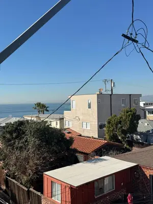 a view of the ocean from a building at Manhattan Beach Oasis in Manhattan Beach