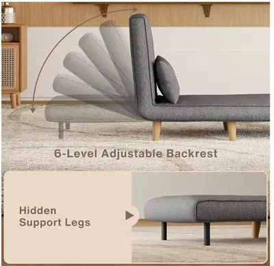 two pictures of a couch in a living room at Cozy Serene Studio Backhouse w parking near it all in South Gate