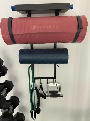 a kayak on a stand next to a camera at The Bernardi House in Los Angeles