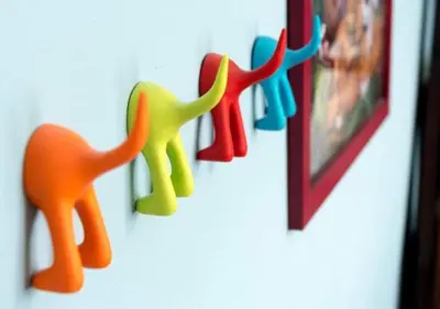 a group of toy animals hanging on a wall at Tiki House and Spa - Walking Distance to Dsineyland in Anaheim