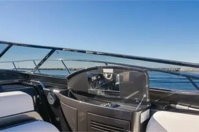 a view of the front of a boat at Riva Virtus 65 Yacht Trip w Captain Overnight Stay 2812 in Los Angeles