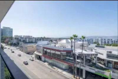 a view of a city with buildings and a street at Stunning 2BR Penthouse Patio & View Venice MDR in Los Angeles