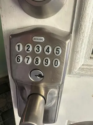 a close up of a remote control in a parking meter at Happy Room Near Citrus College in Glendora
