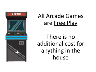 all arcade games are free play there is no additional cost for anything in the house at Princess Palace by OC Adventure Homes in Anaheim