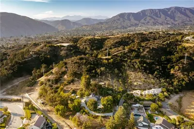 an aerial view of a valley with mountains at Peaceful 5-Acre Stay - The Emerald Grove Retreat in La Verne