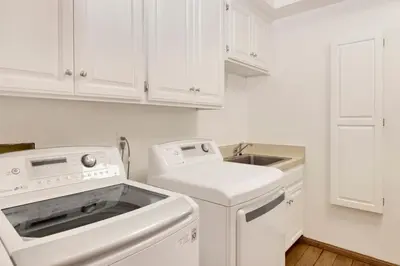 a white kitchen with a dishwasher and a sink at Bear Lake Lodge #2547 in Big Bear Lake