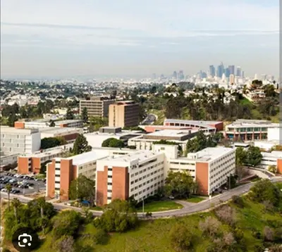 an aerial view of a city with buildings at Spacious 3 Bedroom 2 Bathroom Apartment with Free Onsite Parking in Los Angeles