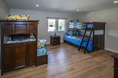 a room with two bunk beds and a bed at F-60 Disney Dream Craftsman in Anaheim