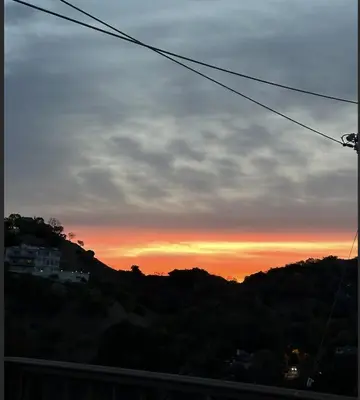 a view of a sunset from a hill at Room with a view in the Hills of Studio City -B in Studio City