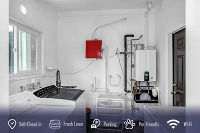 a laboratory with a sink in a room at 6BR 3BA Home near Disneyland in Anaheim