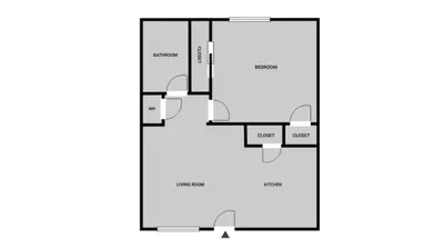 a floor plan of a house at Blueground Mar Vista nr Venice Beach wd LAX-1327 in Los Angeles