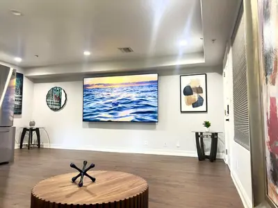 a room with a large painting on the wall at Woodland Hills 1 Bedroom Getaway in Woodland Hills